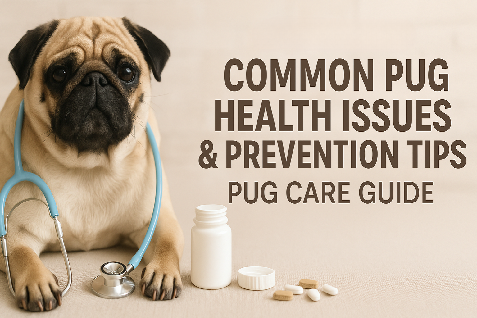Common Pug Health Issues & Prevention Tips  Pug Care Guide