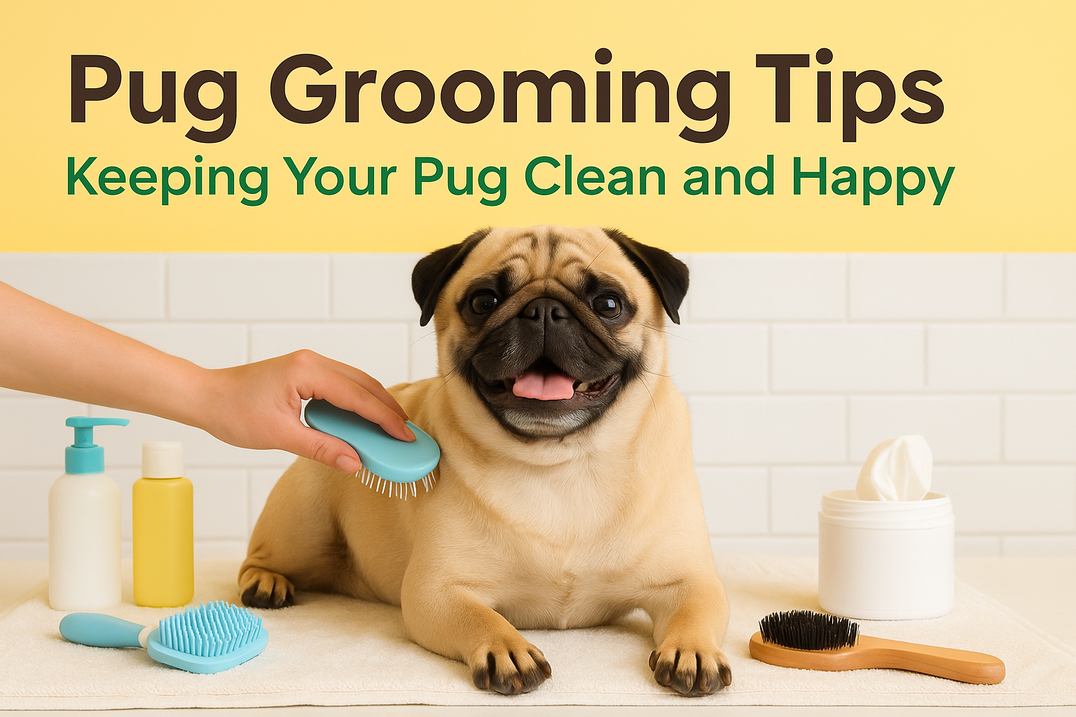 Pug Grooming Tips Keeping Your Pug Clean and Happy