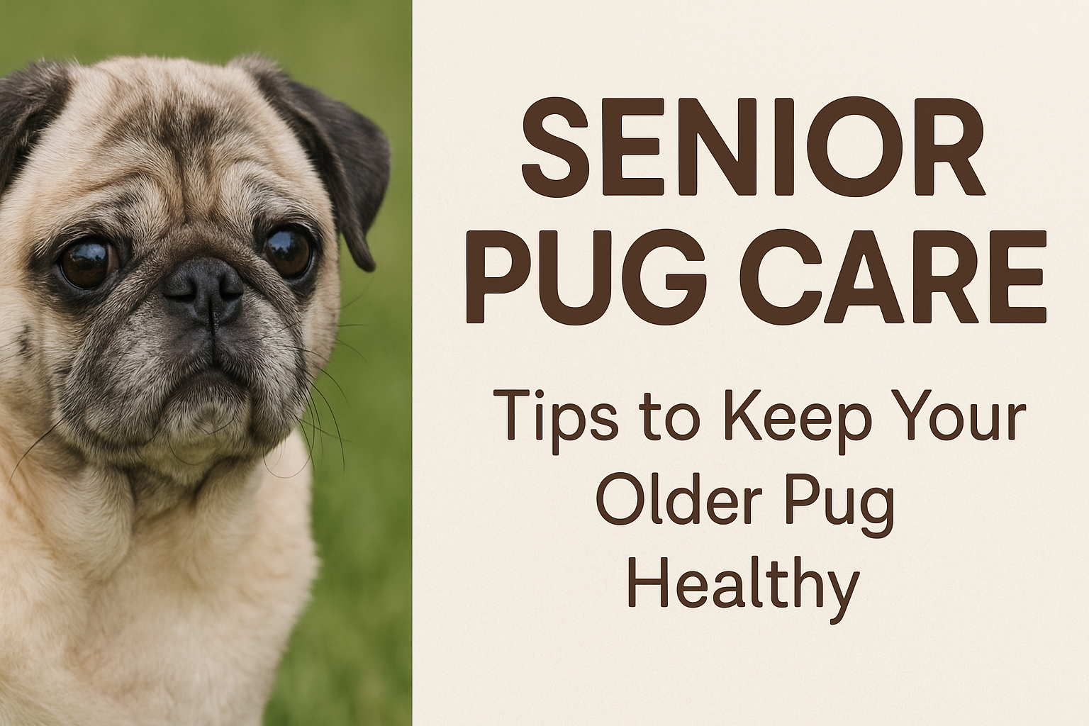 Senior Pug Care: Tips to Keep Your Older Pug Healthy – Pug Box