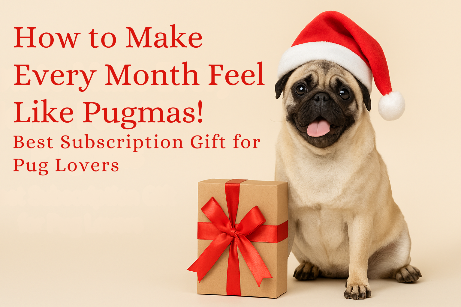How to Make Every Month Feel Like Pugmas | Best Subscription Gift for Pug Lovers