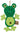 Woolies Frog Toy by Spunky Pup